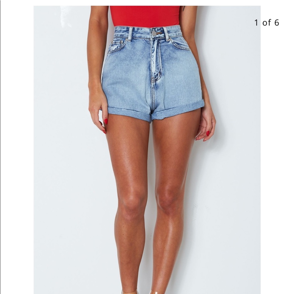 Denim shorts